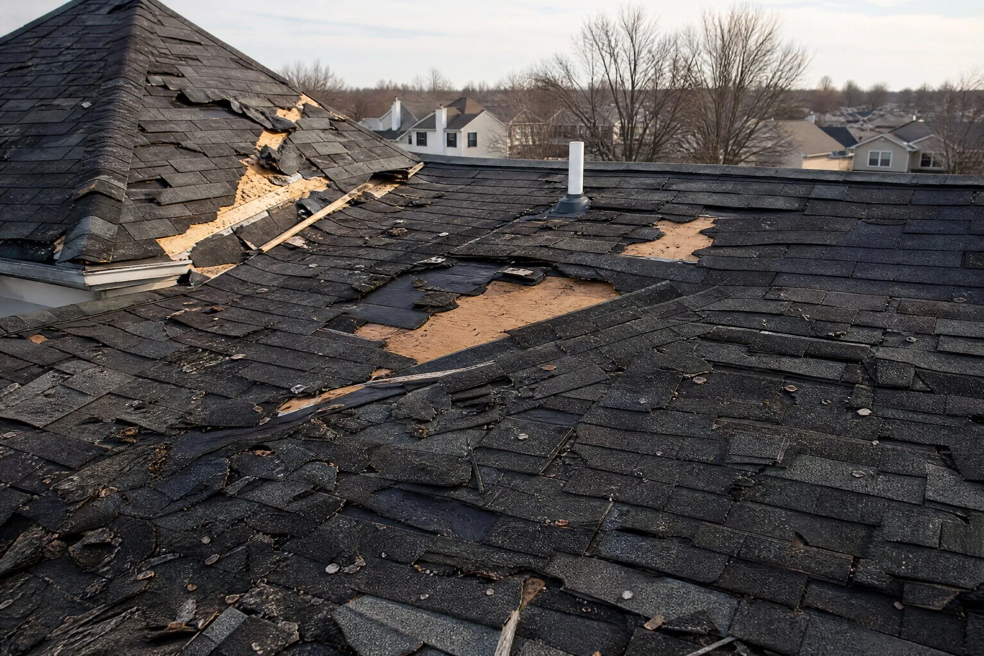 Before roof replacement